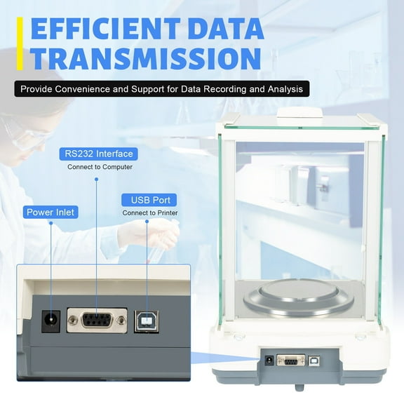 Electronic Analytical Balance 0.1 mg 120x0.0001 g Lab Digital Precision Scale 110V Analytical Balance 120 x 0.0001g 0.1mg Electronic Precision Scale W/Adapter