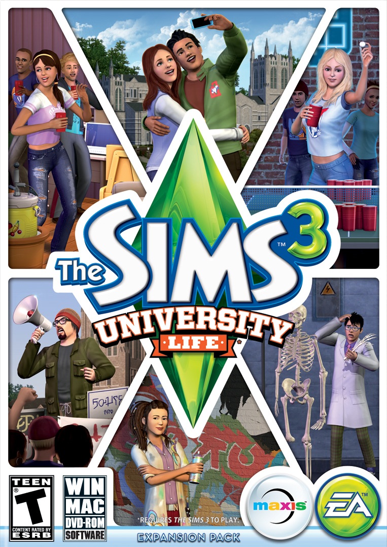 Electronic Arts Sims 3: University Life, EA, PC Software, 014633198089 - image 1 of 6