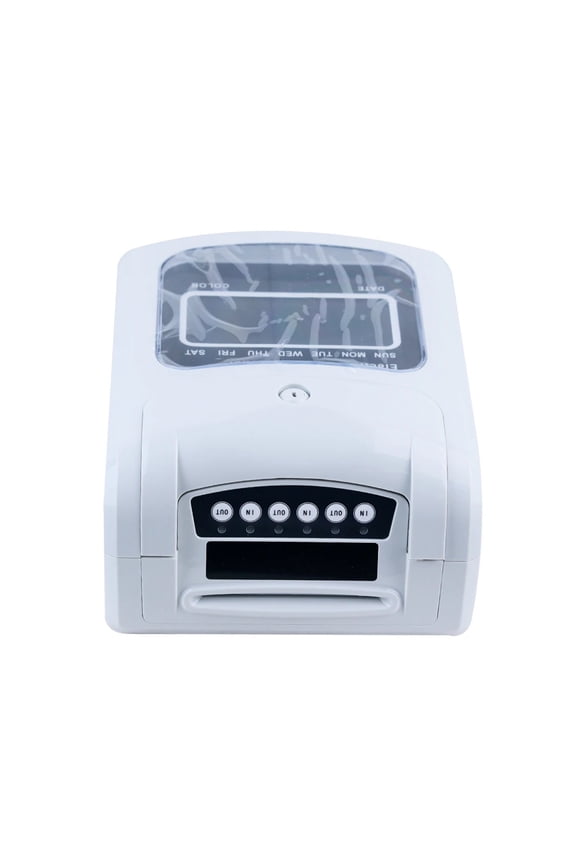 Electronic Attendance Machine Digital Time Recorder Office Staffs Check In Punch Card Clock ID Card Punching Machine ,Versatile Punching Options