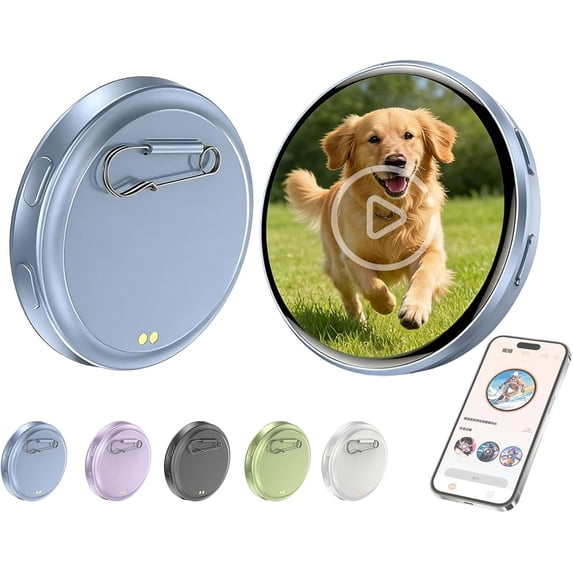 Electronic Badge Digital Display Pin, 1.8'' HD Touch Screen Electronic ...