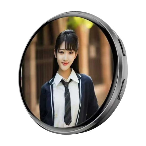 Digital displayed Pixel Badge Pin, 1.7 HD display Badge Magnetic Cute Pin, Badges Button with Videos/Photos Display via Bluetooth 6.0, Cosplay Concert Gift for Anime/Football Fans,Black