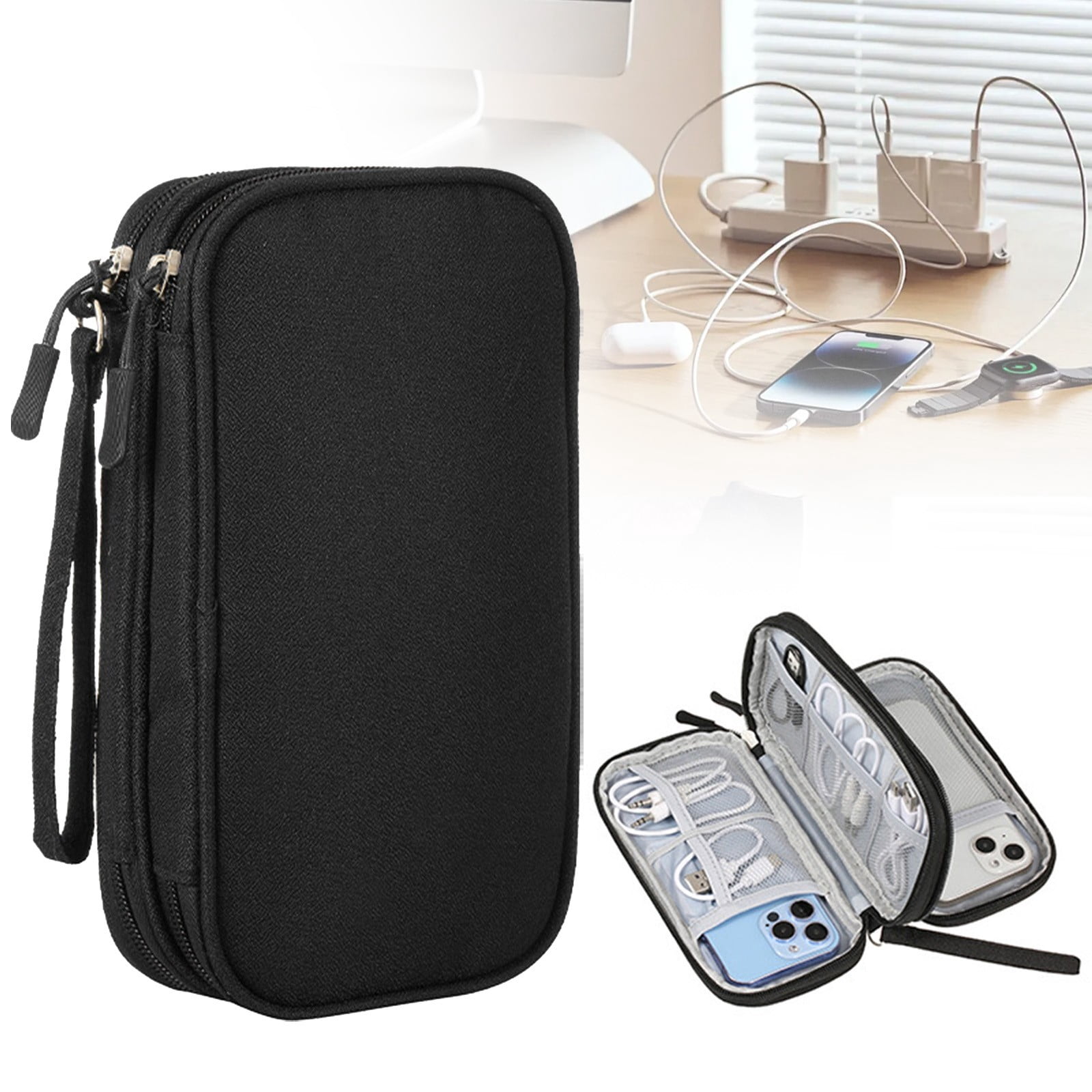 Electronic Bag Travel Cable Accessories Bag Electronics Organizer ...