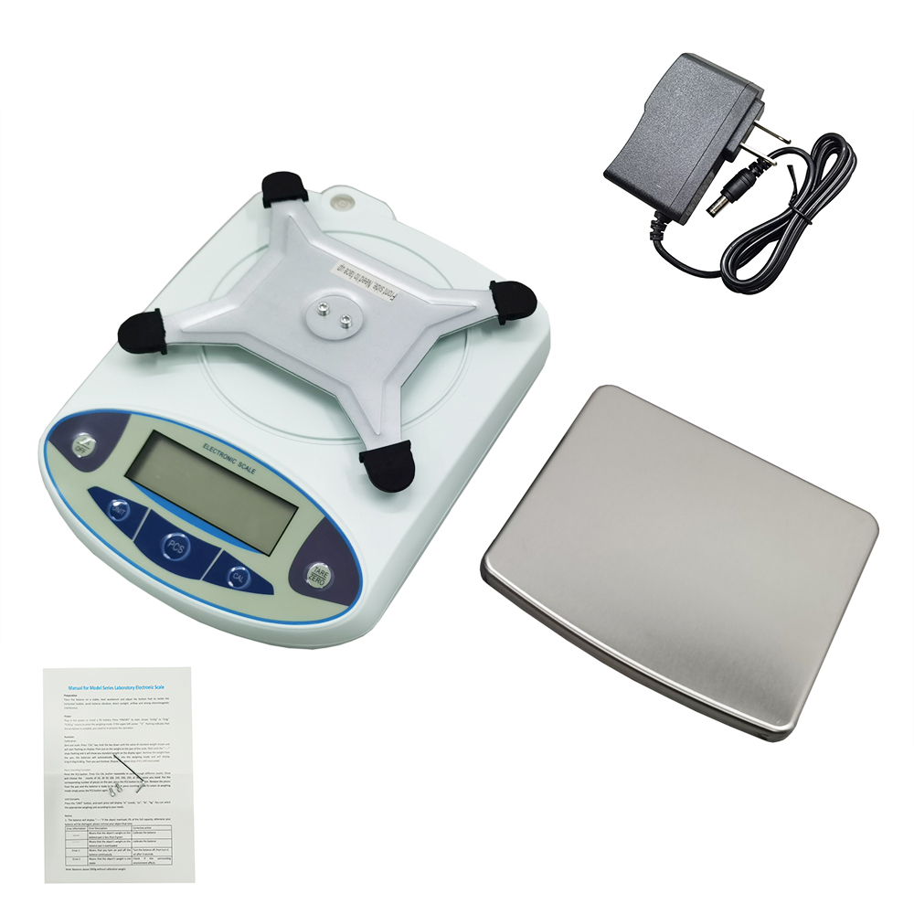 Electronic Balance Square Disk 5KG/0.01G Weighing 110-220V