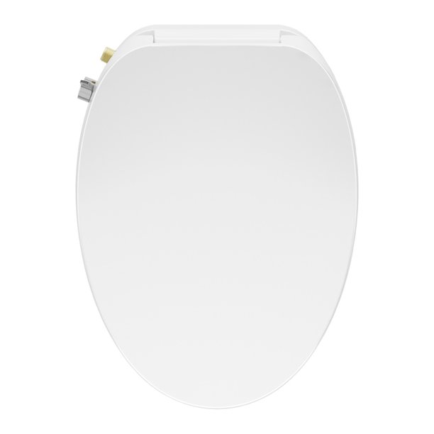 Electronic Bidet Toilet Seat, Smart Bidet Toilet Seat with Remote Control and Night Light, White