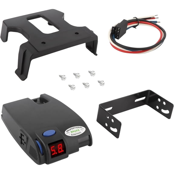 Electronic Brake Control - Proportional Trailer Brake Controller with Easy-to-Read LED Display, Self-Diagnostic, Plug & Play Installation - Compatible with Tekonsha 90160 Primus IQ