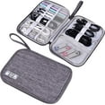 thumbnail image 1 of Electronic Cable Organizer Bag | USB Cord Storage Case for Travel & Office | Waterproof Data Cable Organizer with Mesh Pockets & Elastic Straps | Portable Electronics Accessories Pouch, 1 of 4