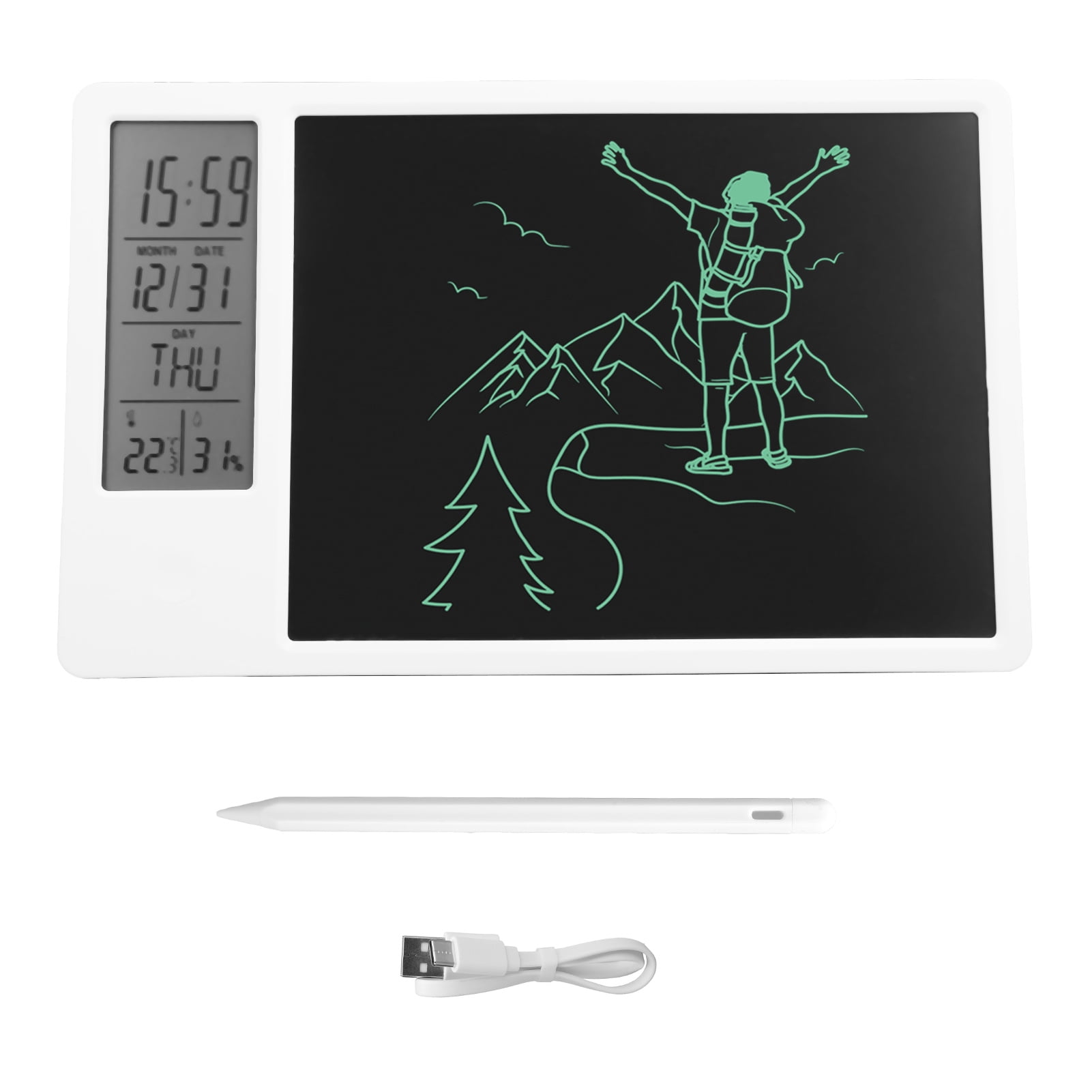 Electronic Calendar Writing Board Desktop Digital Display Handwriting