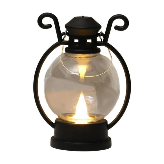 Electronic Candle Ambient Light - Realistic Flicker Flame Effect, Safe and Eco-Friendly Mini Oil Lamp for Holiday Decorations, Cozy Home, Night Lighting, and Festive Ambiance