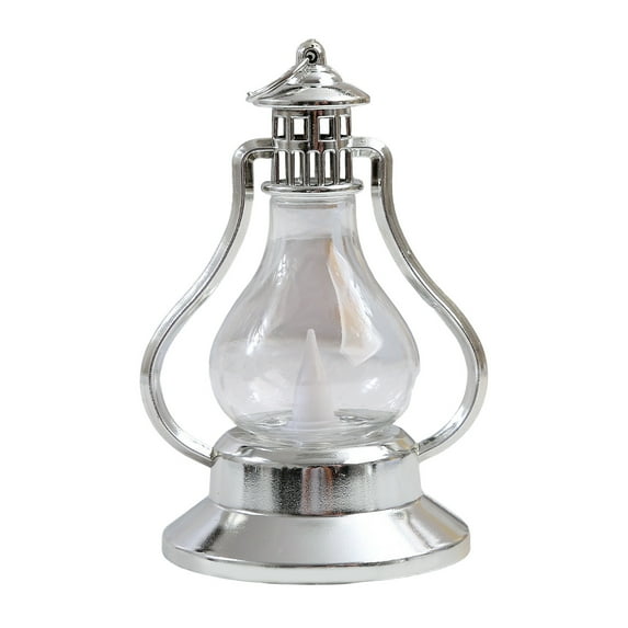 Electronic Candle Lantern – Christmas Decorative Ambient Light with Flame Effect – Battery Powered Night Light for Home, Holiday & Party Decor