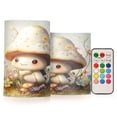 thumbnail image 1 of Electronic Candle Light Combination 3x5In, 3x4In Flameless Candle Plastic Festive Decoration Party Christmas Decoration Little Mushroom, 1 of 7