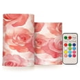 thumbnail image 1 of Electronic Candle Light Combination 3x5In, 3x4In Flameless Candle Plastic Festive Decoration Party Christmas Decoration Pink Roses Seamless, 1 of 7