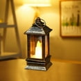 thumbnail image 1 of Electronic Candle Light - Mini Oil Lamp Night Light with Flickering Flame Effect, Battery-Operated - 9.5x4.2x4.2cm - Bronze/White/Red/Silver/Gold - Holiday Decor, Mood Lighting, Christmas Decoration, 1 of 6