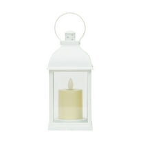 Electronic Candle Light, Outdoor Camping Lantern, Windproof Small Candle Light for Holiday Decoration, White Plastic Portable Battery Operated