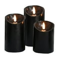 thumbnail image 1 of Electronic Candle Lights with 10-Key Remote – Real Wax Texture, Battery Operated Flickering Flameless Candles for Indoor & Outdoor Decor, Set of 3, 1 of 5