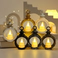 thumbnail image 1 of Electronic Candle Night Light Lantern – Flickering Flameless Mini Oil Lamp Style, Battery Operated, for Christmas Holiday Decor, Bedroom Ambient Lighting, Tabletop or Hanging Use, 1 of 6