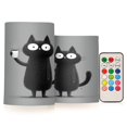 thumbnail image 1 of Electronic Candles Light Combination 3x5In, 3x4In Flameless Candles Plastic Festive Decoration Party Christmas Decoration Cat Drinks Coffee, 1 of 7