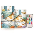 thumbnail image 1 of Electronic Candles Light Combination 3x5In, 3x4In Flameless Candles Plastic Festive Decoration Party Christmas Decoration Sleeping Tiger, 1 of 7