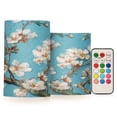 thumbnail image 1 of Electronic Candles Light Combination 3x5In, 3x4In Flameless Candles Plastic Festive Decoration Party Christmas Decoration White Cherry Blossoms, 1 of 7
