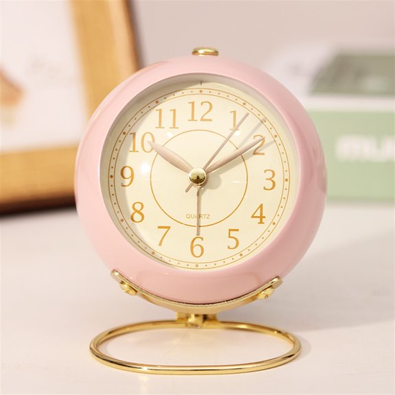 Electronic Cartoon Mute Table Clocks Desktop Decoration Ornaments Night Light Home Living Room Decor Nordic Alarm Clock