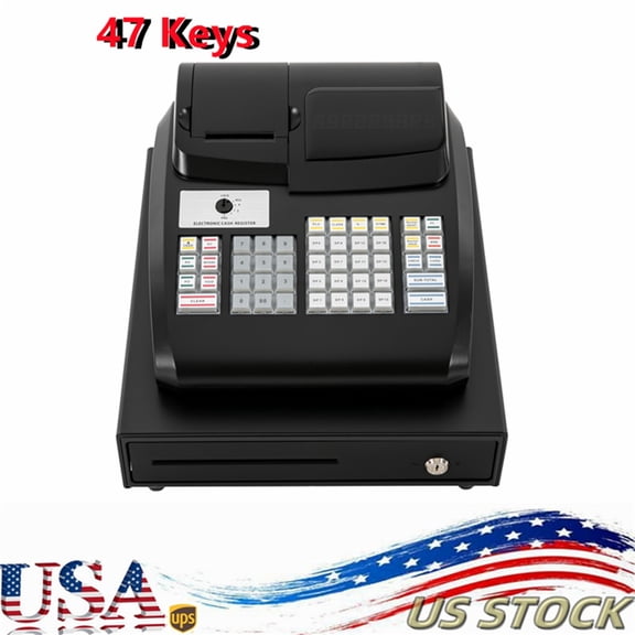 Electronic Cash Register 47 Keys Cash Management System with Thermal Printer