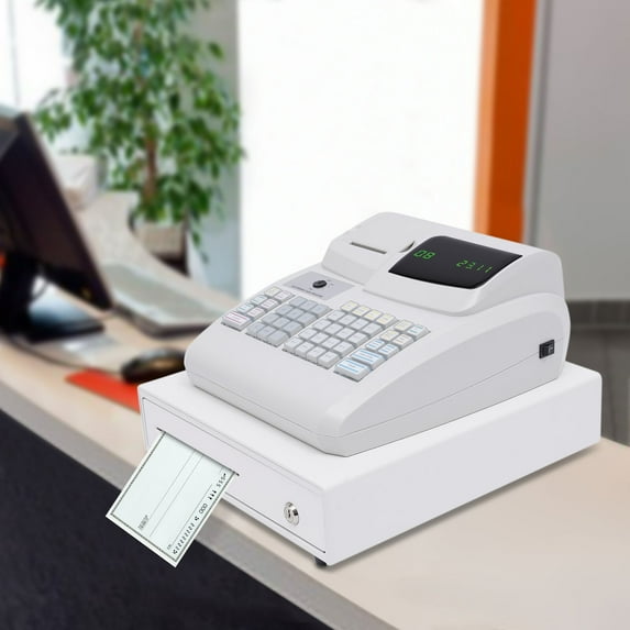 Electronic Cash Register Drawer Box & Key LED Display for Retail/Restaurant POS