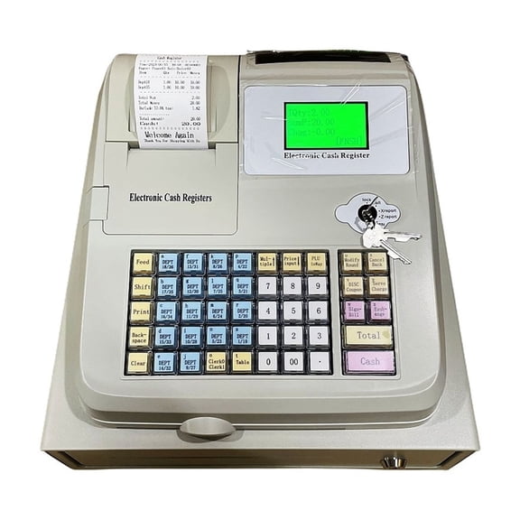 Electronic Cash Register, Fast Food Noodle Shop Convenience Store Cash Register ,Easy to Setup