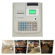 Electronic Cash Register POS System with Cash Tray Thermal Printer 48-Keys