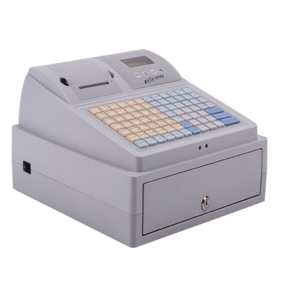 Electronic Cash Registers POS Printer, Multifunctional Supermarket Milk Tea Only Support English ,Easy to Operate