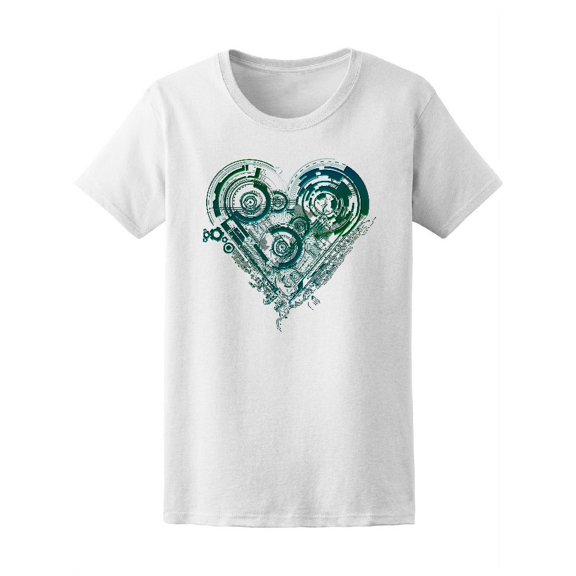 Electronic Circuit Heart T-Shirt Men -Image by Shutterstock, Male x-Large