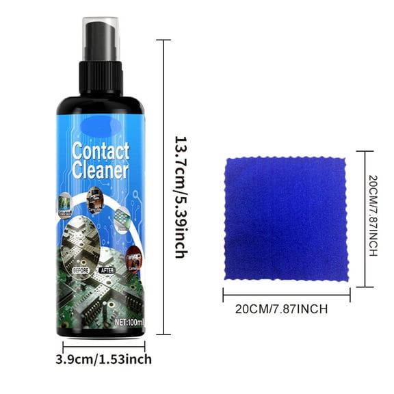 Electronic Cleaner Spray 100ml – Fast-Drying Non-Conductive Electronic Contact Cleaner for Circuit Boards, Keyboards, Automotive Sensors, Devices Cleaning Kit
