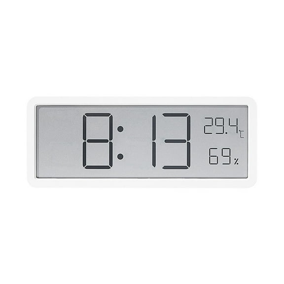 Electronic Clock Digital Wall Clock Lcd Screen Digital Large Screen Clock Or Battery Power Temperature Humidity Clock