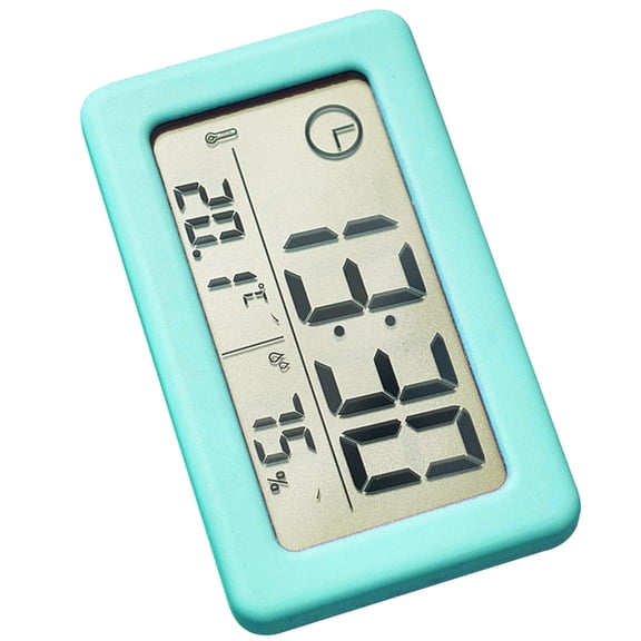 Electronic Clock Featurings Large LCD Display and Accurate Temperature Humiditys Meter Sensoring