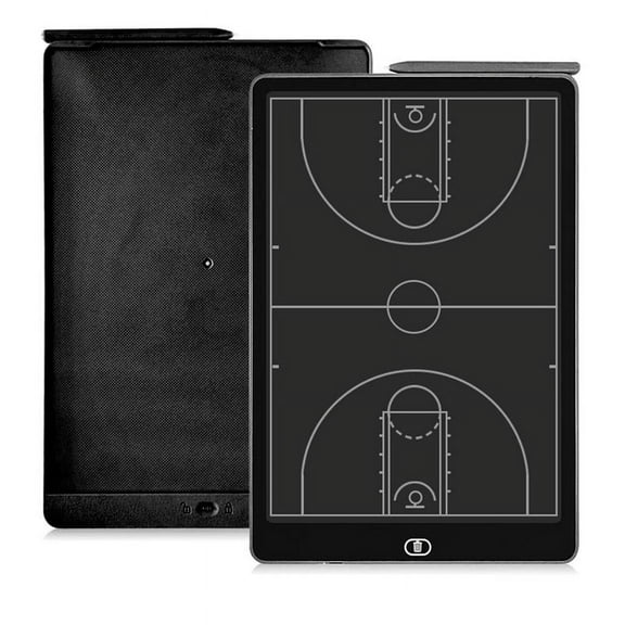 Electronic Coaching Board, 16Inch LCD Screen Strategy Marker Board with Lock Function for Basketball,Vertical Basketball