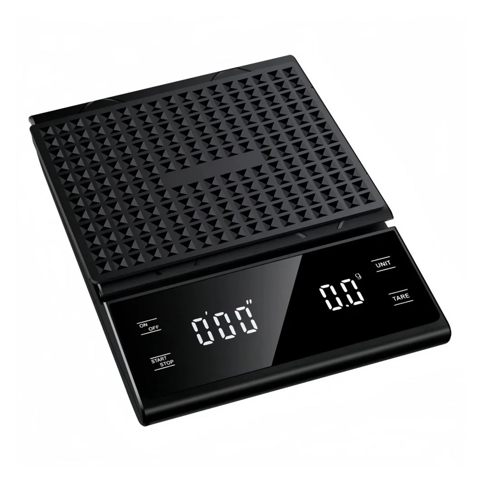 Electronic Coffee Scale with Silicone Pad Digital Food Scale with Timer Precision Portable 3kg ,Multi Measuring Units