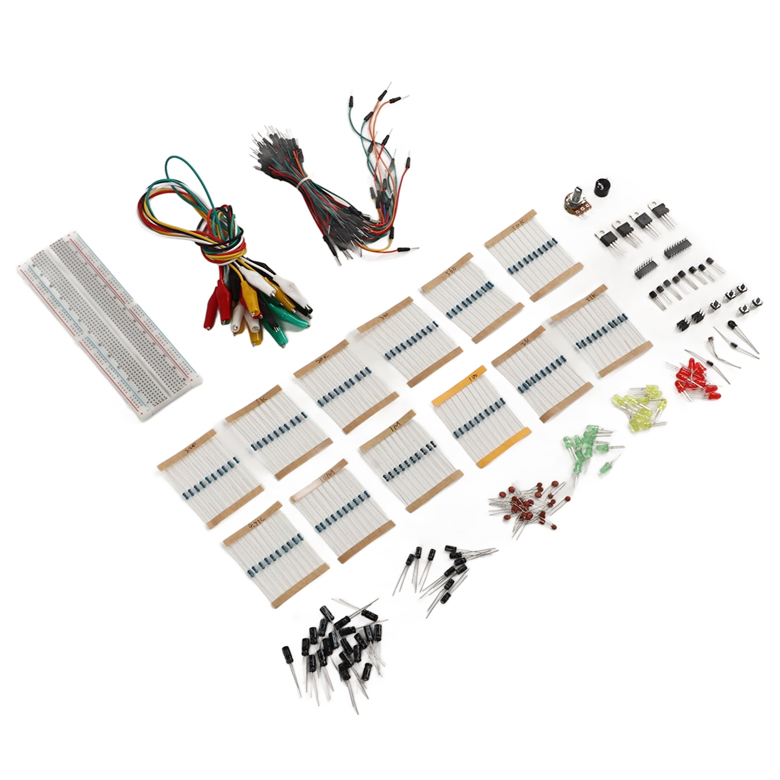 Electronic Component Assortment Fun Kit Breadboard Buzzer Diode