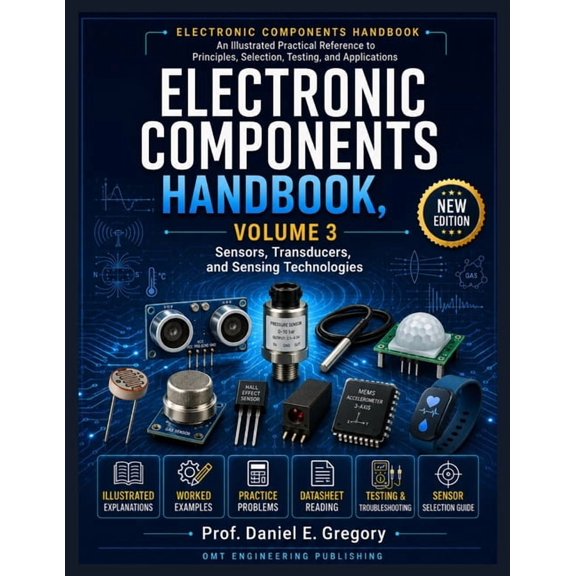 Electronic Components Handbook: An Illus Electronic Components Handbook, Volume 3: Sensors, Transducers, and Sensing Technologies, (Paperback)