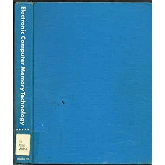 Pre-Owned Electronic Computer Memory Technology 9780070529151