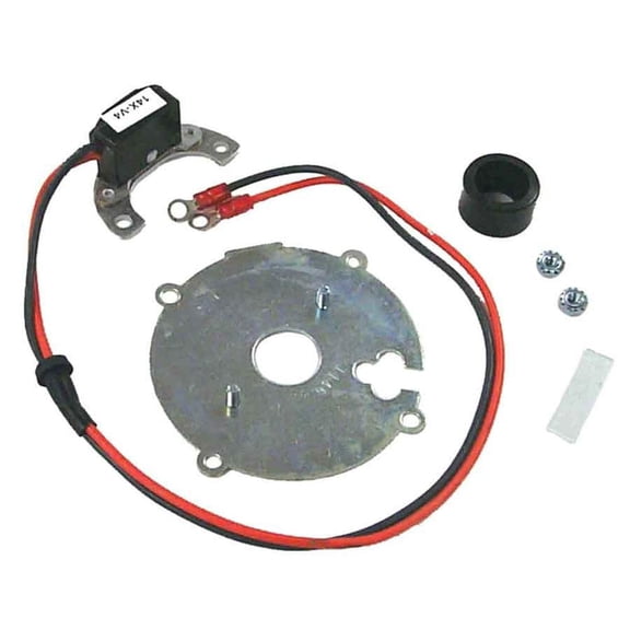 OEM Grade Electronic Ignition Conversion Kit Compatible with GM 4-Cyl Distributors MerCruiser 2.5L 120HP 3.0L 140HP OMC MerCruiser MCM 72510 9-26900 Resistance Replaces GLM 0