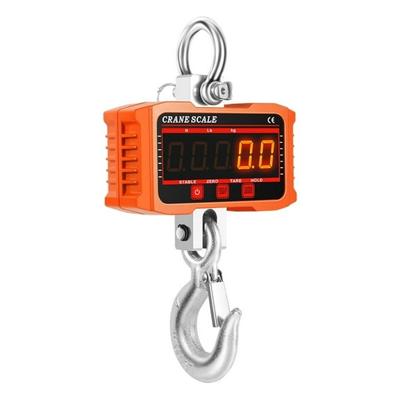 Electronic Crance Scale 500KG/1500kg Industrial Heavy Duty Hook Weight Balance N/lb/kg Digital Hanging Scales 20M Remote Control ,Reliability