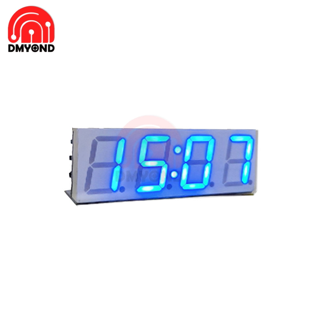 Electronic DIY 0.8'' Dot Matrix LED Clock Kit Digital Display Green Red