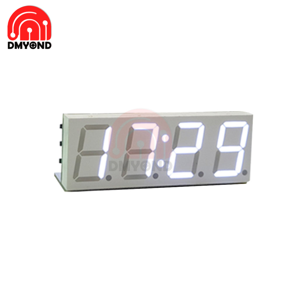 Electronic DIY 0.8'' Dot Matrix LED Clock Kit Digital Display Green Red
