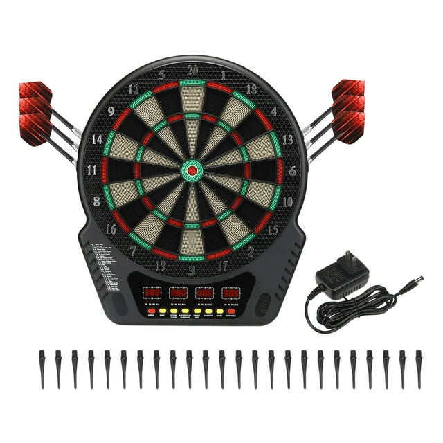 Electronic Dart Board Digital Soft Tip Dartboard Set with LCD Displays