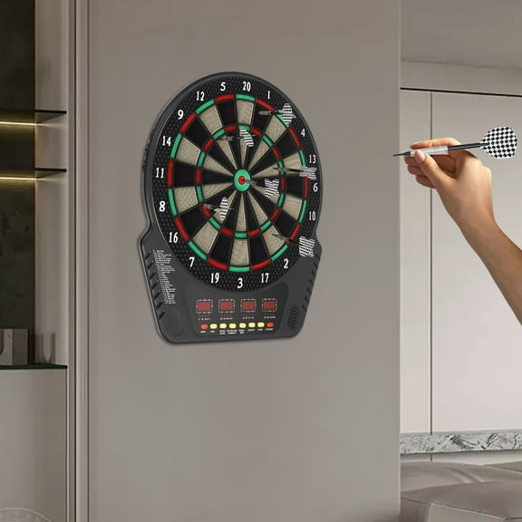 Electronic Dart Board Innovative Dart Machine Round Dart Board with 6 Darts