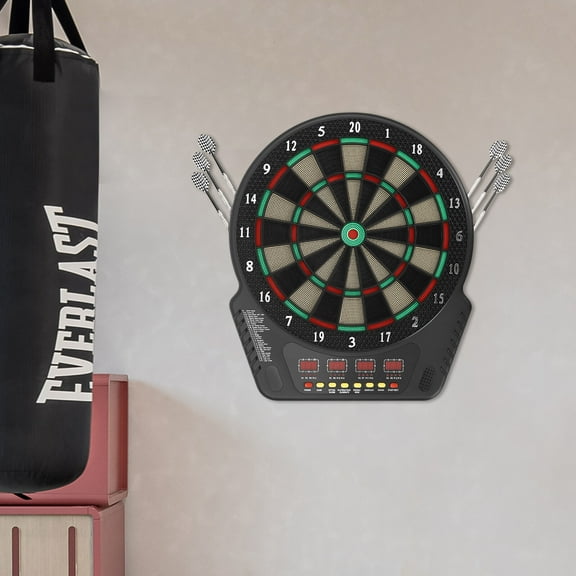 17.32*19.88inch Electronic Dart Board, Electronic Dart Board with 6 Darts, Innovative Dart Machine Wall Mounted