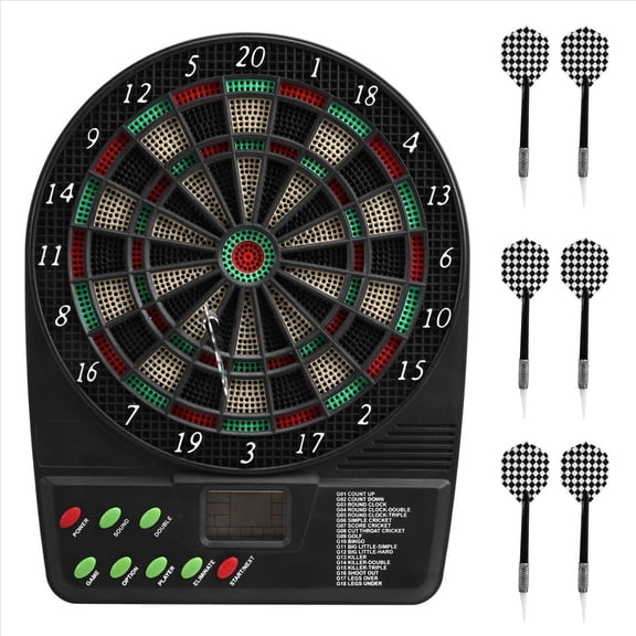 Electronic Dartboard -Game Set Automatic Scoring -Plate Board Sound Prompt Office Family Toys
