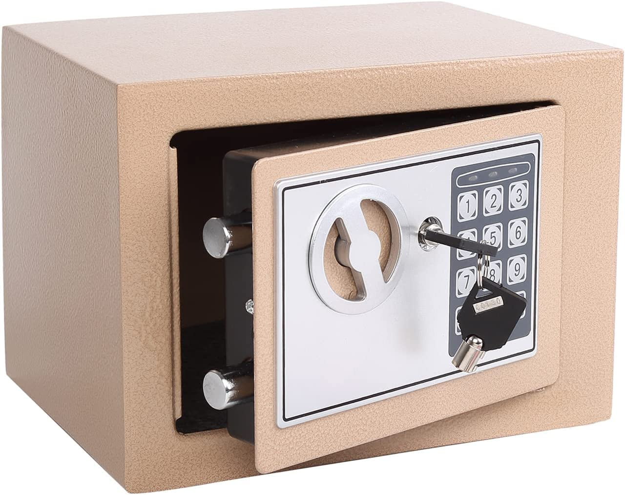 Electronic Deluxe Digital Security Safe Box Key Keypad Lock Home Office Hotel Business Jewelry Gun Cash Use Storage money (BLACK)