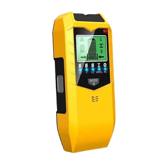 Electronic Detector Wall Sensor Wall Scanner Detect Wood Beam/Metal/AC Live Wires Inside The Wall ,Easy to Operate - YELLOW_1
