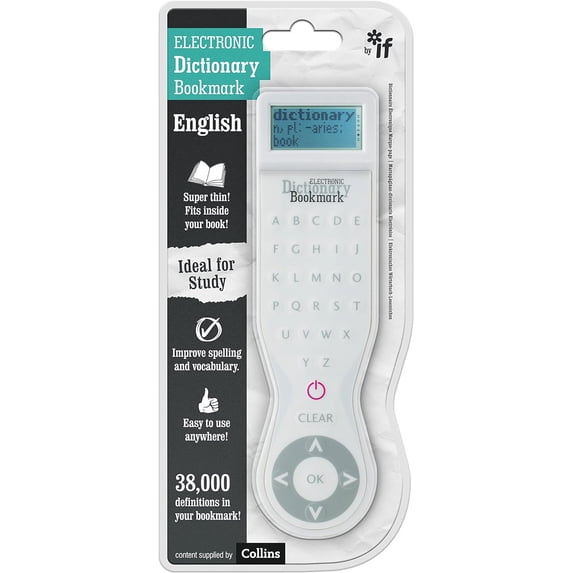 Electronic Dictionary Bookmark - English (uk) White