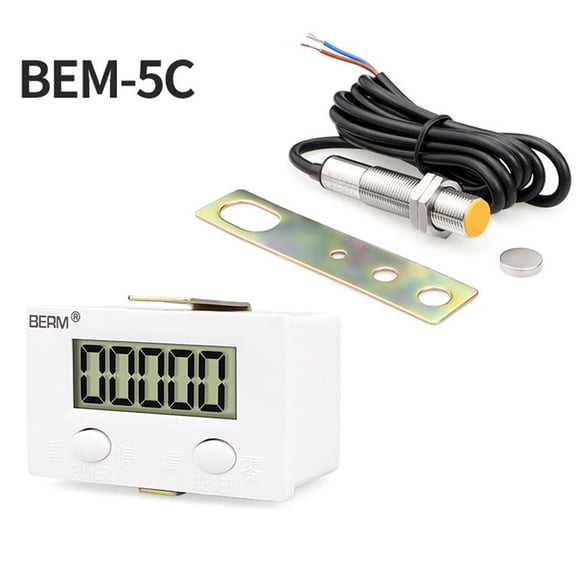 Electronic-Digital 5/6 Counter Industrial Magnetic-Sensor Switch Punch Counter