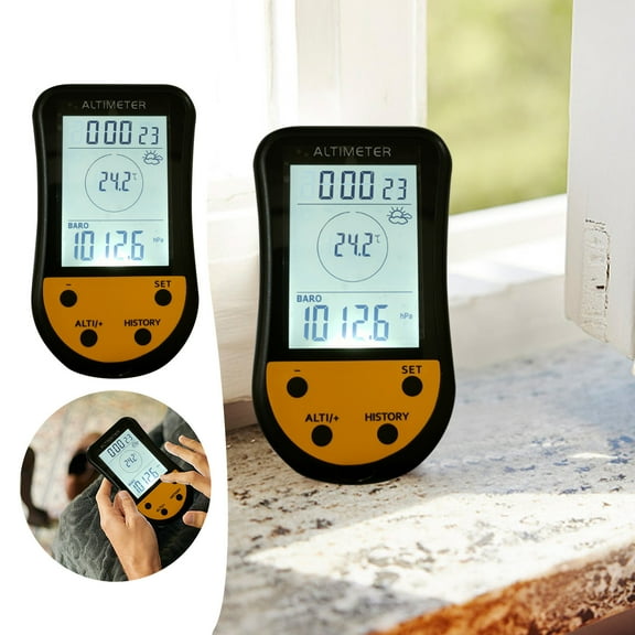 Electronic Digital Altimeter 7 In 1 Multifunction LCD Backlight Mini Altimeter Barometer Weather Forecast Clock Calendar For Outdoor Climbing Hiking Fishing22850
